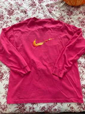 Nike x Jacquemus Pink Long Sleeve Tee with Orange Fruit collab